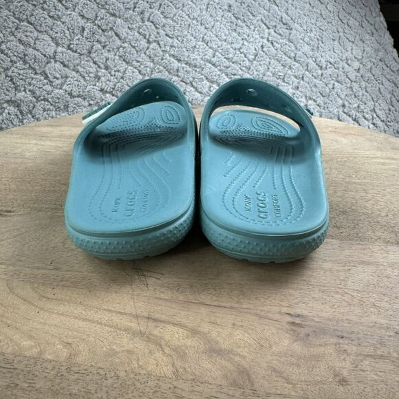 Crocs Slide Sandals Womens Size 6 Blue Slip-On Casual‎ Shoes - Picture 5 of 8